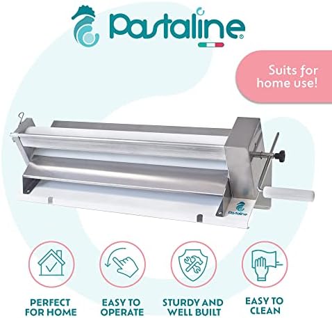 Manual Dough Sheeter Machine - Sfogliafacile XL Manual Pasta Maker for Icing, Marzipan, Puff Pastry