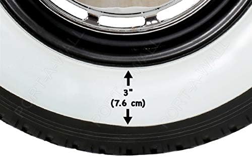 Portawall White Tire Insert 15-Inch 3-Inch Wide Car Set of 4