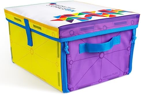 MAGNA-TILES Storage Bin & Interactive Play-Mat, The Original Magnetic Building Brand