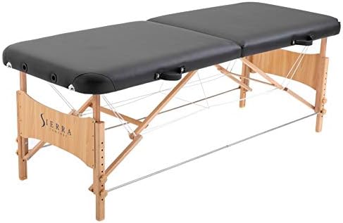 Sierra Comfort Basic Portable Massage Table, Black