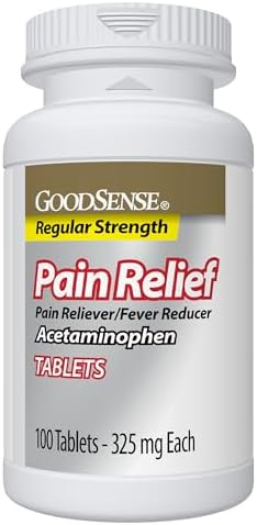 Pain Relief, Acetaminophen Tablets 325 mg, Regular Strength, Pain Reliever and Fever Reducer