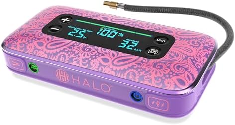 HALO BOLT AIR+ 1750A Jump Starter, AIR Compressor, Power Bank, Blue | 130 PSI air compressor, 59.9Wh power bank, large display, LED light. Jumps cars, SUVs & trucks