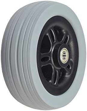 AlveyTech 6"x2" (150x50) Front Anti-Tip/Rear Caster Wheel for Jazzy 614 & 614 HD Power Chairs - Replacement Power Chair Wheels with Solid Flat-Free
