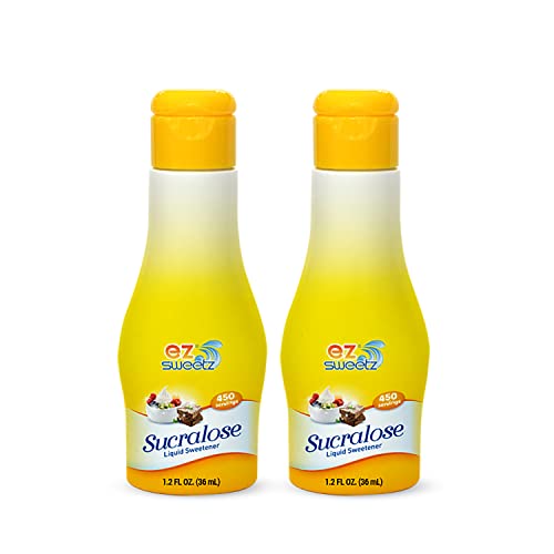 EZ-Sweetz (2 Pack 1.05oz - Liquid Sweetener 400 Servings/Bottle)