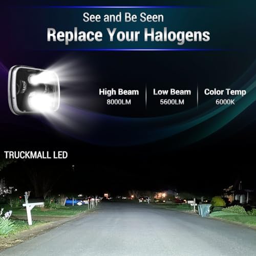 5x7 7x6 inch LED Headlights