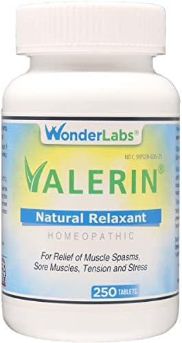 Wonder Laboratories Valerian Natural Relaxant for Tension Relief, Stress Relief, Leg Cramp Relief and Other Muscle Cramps Magnesium, Passion Flower