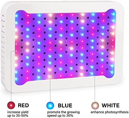 Beelux 1000w LED Grow Light for Indoor Plants Full Spectrum