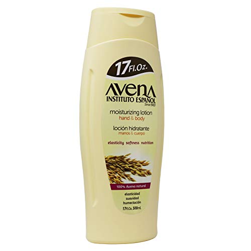 Avena Instituto Espanol Moisturizing Hand and Body Lotion, Helps Moisture Soften and Nourish your skin, 2-pack Of 17 FL Oz, 2 Bottles