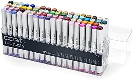 Copic Sketch, Ultra-blendable Alcohol Markers, 72pc Set B