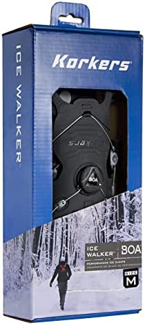 Korkers Ice Walker Ice Cleats - Lightweight and Durable - 22 Replaceable Steel Spikes