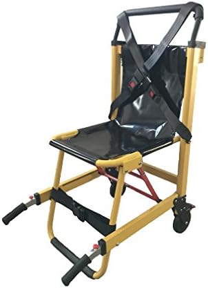 LINE2design EMS Stair Chair 70015-Y - Mobility Chair for Medical Emergency Patient Transfer - 2-Wheel Deluxe Evacuation Chair - Ambulance Transport