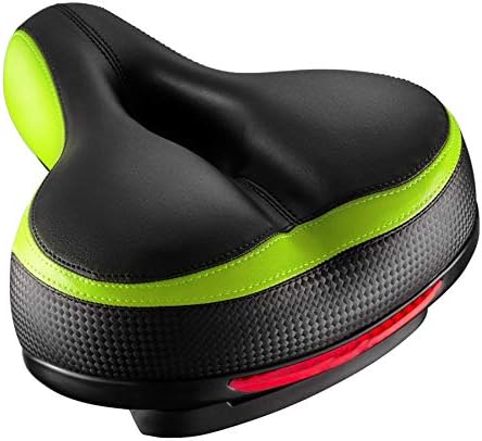 Bike Seat, Most Comfortable Bicycle Seat Dual Shock Absorbing Memory Foam Waterproof Bicycle Saddle Bike Seat Replacement with Refective Tape