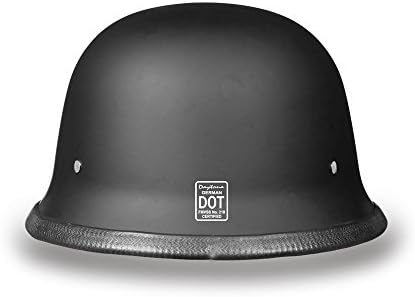 Daytona Half Shell German Motorcycle Helmets, DOT Approved for Superior Safety and Style – Comfortable, Durable, and Perfect for Riders Who Want a Retro Look with Modern Protection Standards