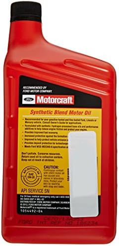 Genuine Ford Accessories (XO-5W20-QSPW) SAE 5W-20 Synthetic Blend Engine Oil - 1 Quart