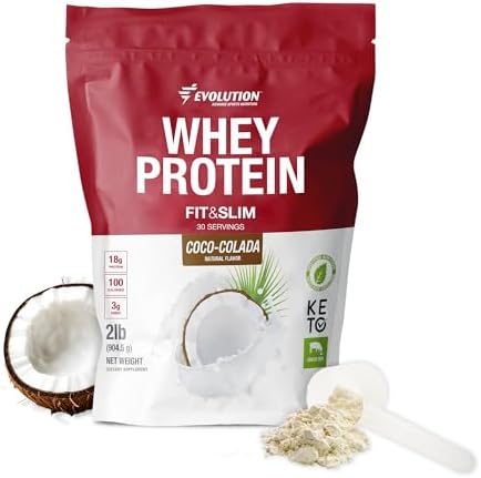 Evolution Advance Nutrition Fit & Slim Blend – Grass-Fed Whey Protein Powder for Easy Digestion, Keto-Approved, Non-GMO, Stevia Sweetened, Natural Flavor – 2 Pounds (Vanilla)