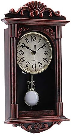 jomparis Pendulum Wall Clock Gifts for Dad, Dad Gifts for Christmas Retro Quartz Decorative Battery Operated Wall Clock for Living Room, Office