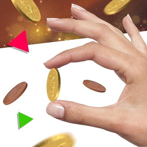Gold Chocolate Coins, Individually Wrapped Candy, 1 Lb Bag