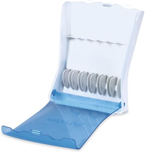 Waterpik 6 Replacement Tips with Case for Hygienic Storage & Travel TS-100E | Genuine Waterpik Brand, Includes 2 Precision, 2 Orthodontic, 2 Plaque Seeker Water Flosser Tip Refill Heads Nozzles