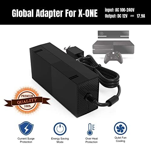 Power Supply Brick for Xbox One, Xbox Power Supply Brick Cord AC Adapter Power Supply Charger Replacement for X Box One