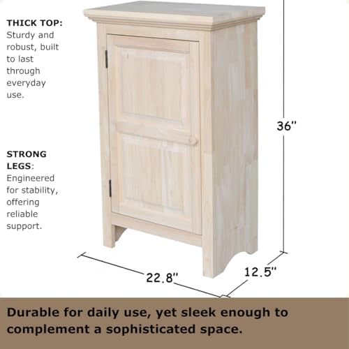 International Concepts Home Accents Unfinished 36" Single Jelly Cabinet