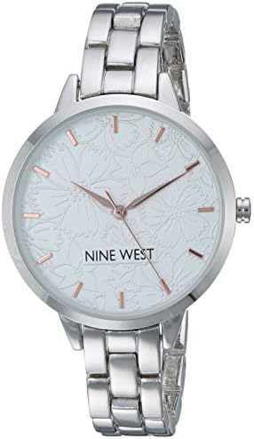 Nine West Women's Floral Dial Bracelet Watch