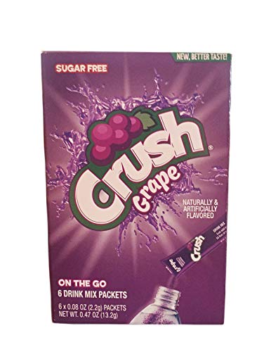 Crush Grape Caffeine/Sugar Free Hydrating On-the-Go Drink Mix Packets - 2 Pk (12 ct)