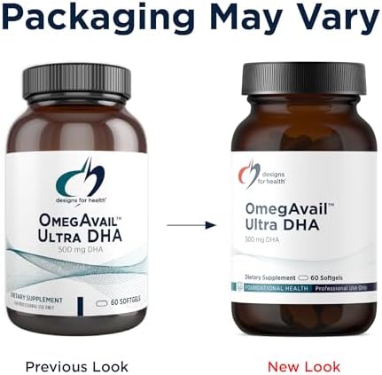 Designs for Health OmegAvail Ultra DHA - Highly Concentrated DHA Triglyceride Fish Oil