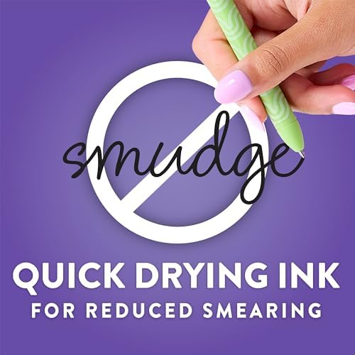 Paper Mate InkJoy Gel Pens, Black, Medium Point (0.7mm), Comfort Grip, 10 Count - Fast Drying Ink, Smooth Writing, Office Supplies