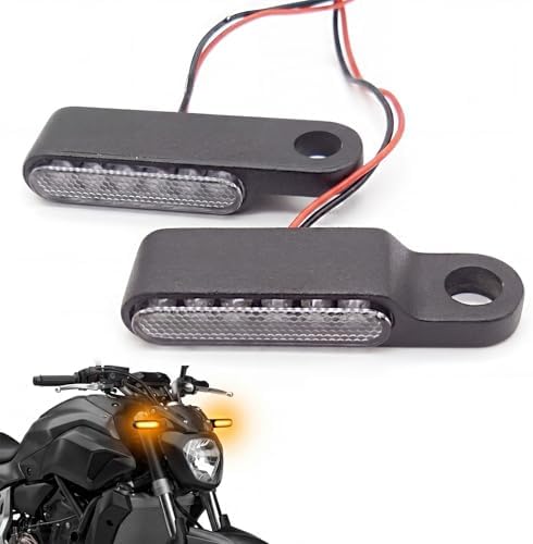 2PCS 12V Universal Motorcycle Mini Flowing LED Turn Signal Blinkers