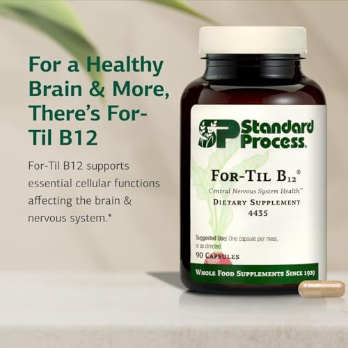Standard Process - for-Til B12 - Vitamin B12 Supplement for Brain & Nervous System Support - Immune Health & Cellular Function - Non-Dairy & Non-Soy