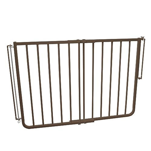 Cardinal Gates SS30OD Stairway Special Outdoor Baby & Pet Gate, Brown | SS30OD Stairway Special fits 27-42.5 in; weather-resistant outdoor baby/pet gate for stairs, decks, patios and porches.