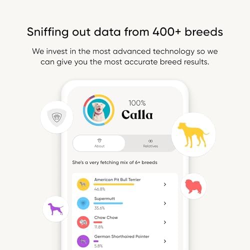 Embark Breed ID Dog DNA Test Kit – 400+ Breeds, 99% Breed Accuracy | Dog DNA testing kit for mixed breeds. Ancestry to great-grandparents