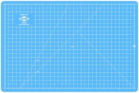 ALVIN HM Self-Healing Cutting Mat for Hobbies 24 x 36 inch | Double-Sided Blue/Grey | 3-Layer Gridded Surface for Arts, Crafts and Sewing - Model HM2436