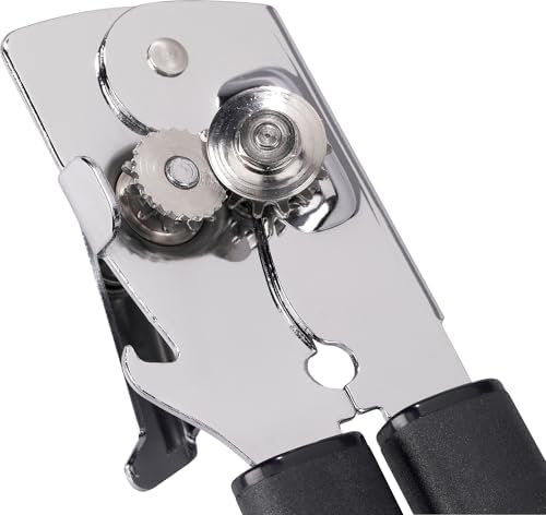 GoodCook Everyday Classic Can Opener, High Carbon Stainless Steel Blade, Heavy Duty with Soft Grip Handles, Manual Kitchen Tool for All Can Sizes