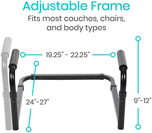 Vive Stand Assist - Mobility Standing Aid Rail for Couch, Chair | Assistance Handle for Patients, Elderly