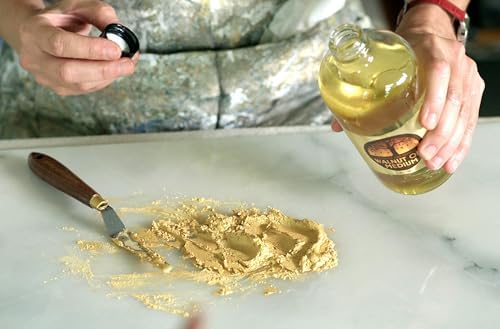 Natural Earth Paints Refined Walnut Oil – 8 oz. Premium Archival Medium for Oil Painting, Eco-Friendly, Non-Yellowing Binder for Smooth