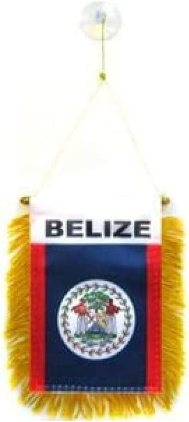 AZ FLAG Nicaragua Pennant 4x6 in 100D Polyester Suction Cup | Outdoor use Nicaraguan 15x10 cm triangular pennant stitched edges and reinforced finish