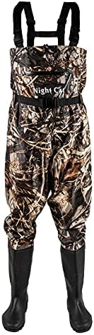 Night Cat Fishing Waders for Men Women Waterproof Hunting Chest Wader with Bootfoot Belt Breathable Lightweight Size 6 to 14