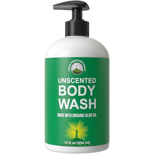 Peak Performance Pure Unscented Body Wash Made with Organic Ingredients