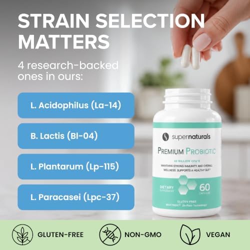 Premium Probiotics, 40 Billion CFU Probiotics for Digestive Health, Made with MAKTrek Bipass Technology, Women & Mens Probiotics for Gut Health