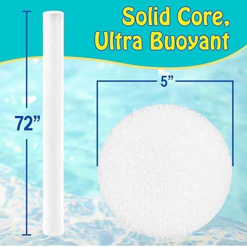 Oodles of Noodles MEGA Jumbo Pool Noodle, 6ft x 5in, White | Biggest pool noodle ever, multi-purpose, approx 6ft x 5in size.