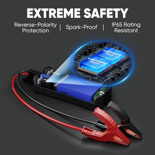 LOKITHOR J401 Portable Car Battery Jump Starter for 8.5L Gas/6.5L Diesel | 2500A Battery Jumper Starter Portable 12V Jump Box, 60W Fast Charging