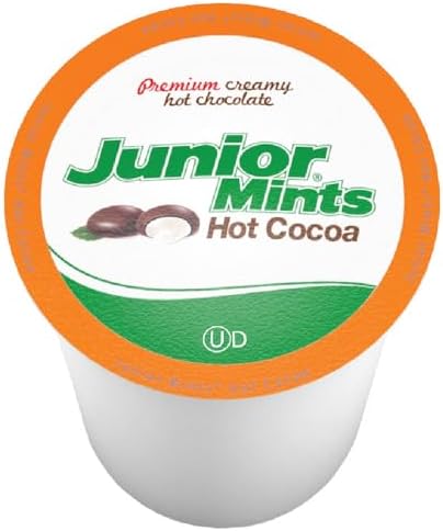 Junior Mints Chocolate Mint Flavored Hot Chocolate Pods, Compatible with 2.0 K-Cup Brewers, 12 Count - Cool Mint and Cocoa Treat