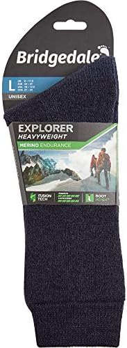 Bridgedale Explorer Heavyweight Merino Performance Boot Walking Socks Medium Navy