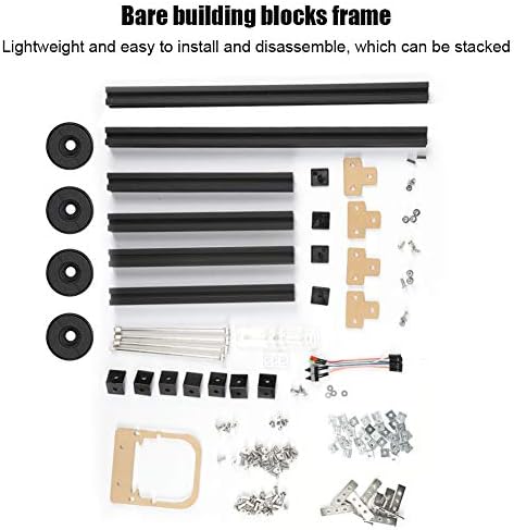 M-ATX MATX ITX Computer Open Air Case Bracket Aluminum DIY Bare Frame, Personality DIY Chassis Bracket Open Chassis,PC Test Bench(Black)