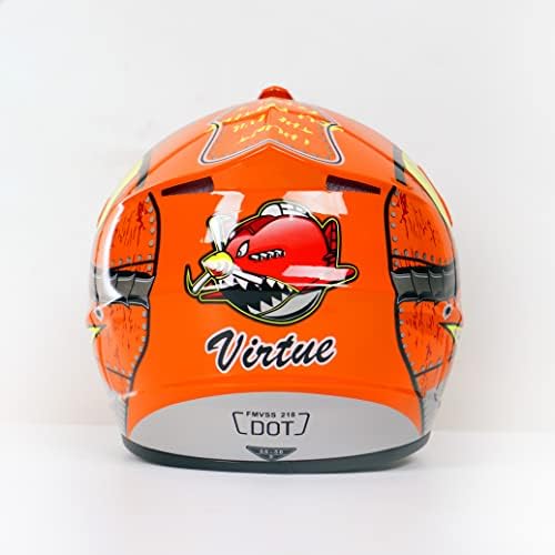 Motocross Offroad Helmet Dirt Bike Street Helmet Motorcycle Helmets ATV BMX MX Helmet with Gloves Goggles Mask for Unisex Youth Kids DOT / FMVSS 218