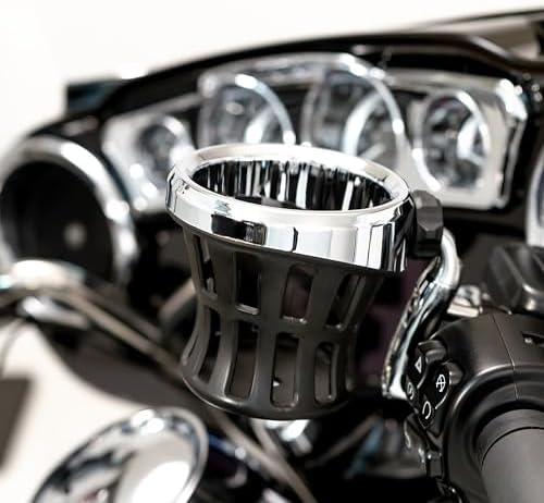 CIRO 50003 Drink Holder (Chrome for Harley-Davidson Models)