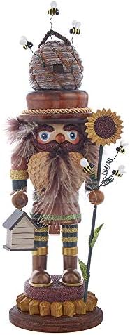 Kurt S. Adler 15-Inch Hollywood Bee Keeper Nutcracker, Multicolor