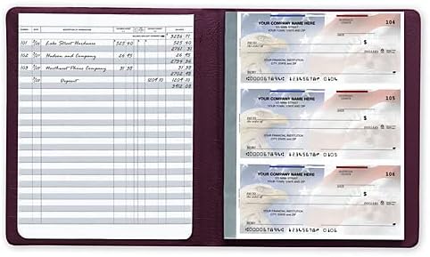 ABC Secretary Deskbook Check Register. Tracking transactions an payments is a snap with This Full-Size Register