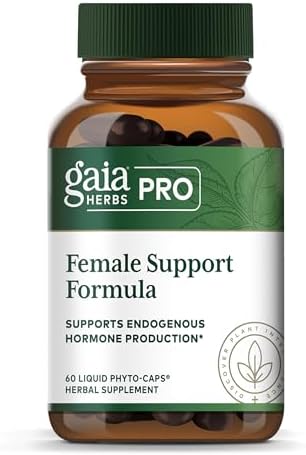 GAIA HERBS PRO Female Support Formula - Supports Healthy PMS & Menopause Fluctuations with Alfalfa Leaf, Black Cohosh Root Extract